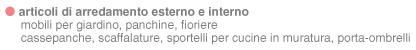 fioriere panchine mobili